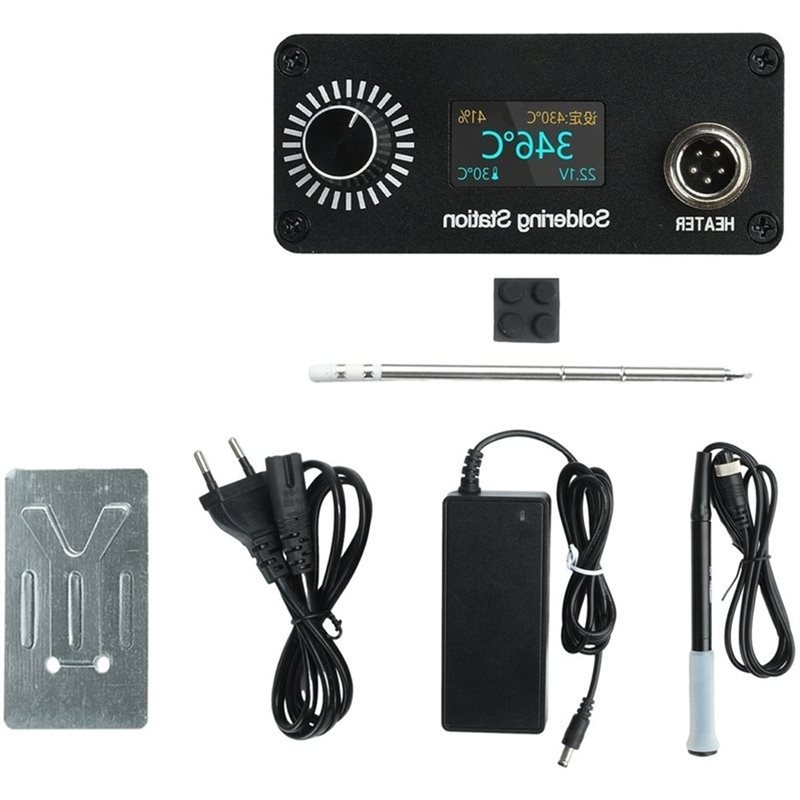 Soldering Station T12 Oled - 【A56X】T12 Stasiun Penyolderan Digital Mini Portabel