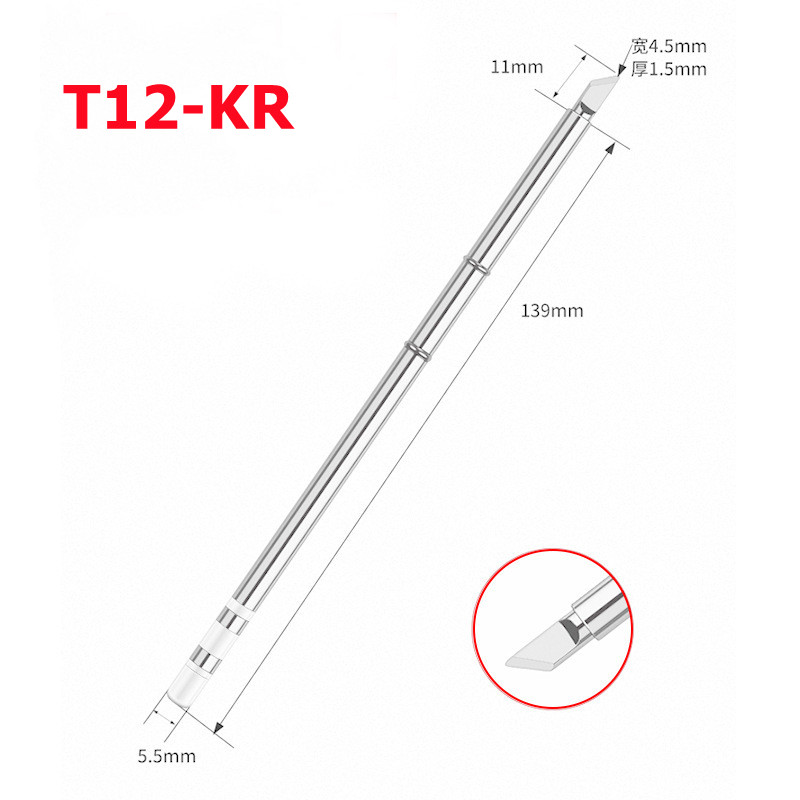 Soldering Station T12 Oled - T12 ujung besi Solder T12KR ujung