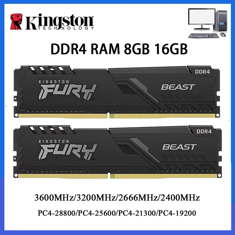 Khadas Vim4 8Gb - RAM DDR4 Kingston BEAST 3200MHz 2666MHz