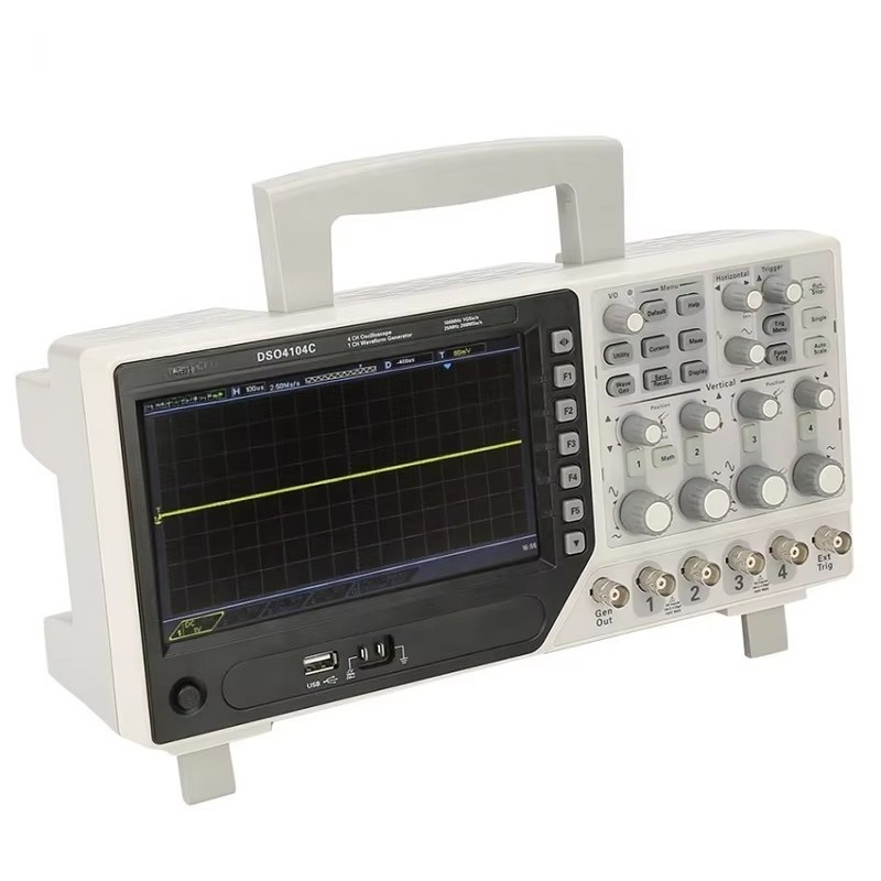 Digital Storage Oscilloscope 100Mhz 4Ch - Hantek DSO4104C Osiloskop Penyimpanan Digital 4CH