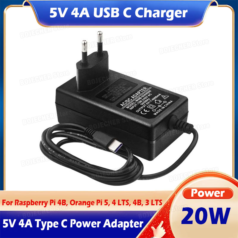 Pengisi Daya USB C 5V 4A Untuk - Banana Pi Bpi-M5 ulasan dan harga