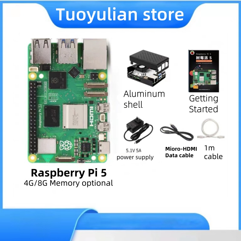 Untuk papan pengembangan Raspb - Raspberry Pi 5 8Gb Kit ulasan dan harga