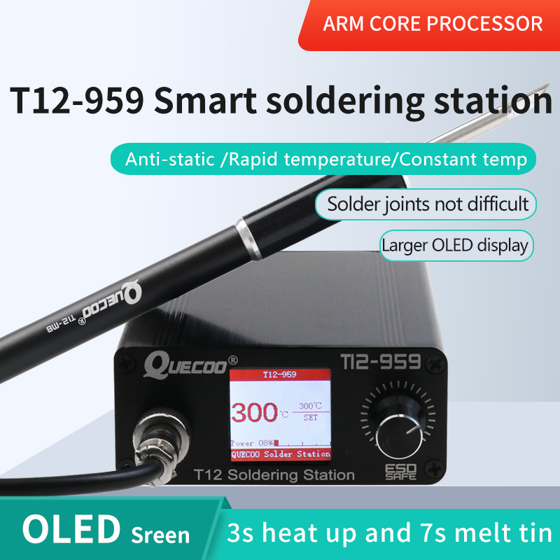 Stasiun Penyolderan T12-959 V5 - Soldering Station T12 Oled ulasan dan harga