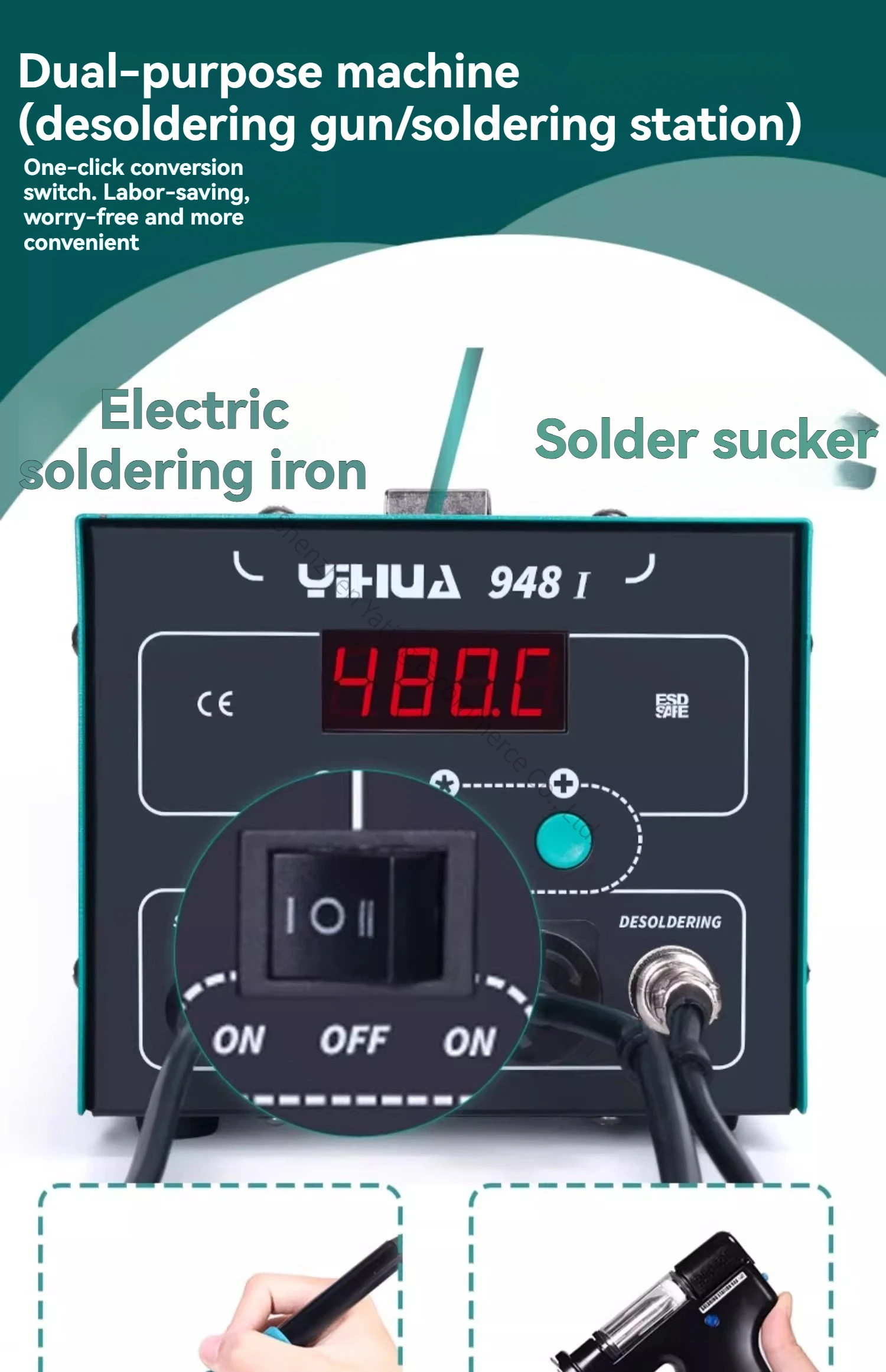 Pompa Desoldering Elektrik Oto - Desoldering Gun Vacuum Electric ulasan dan harga