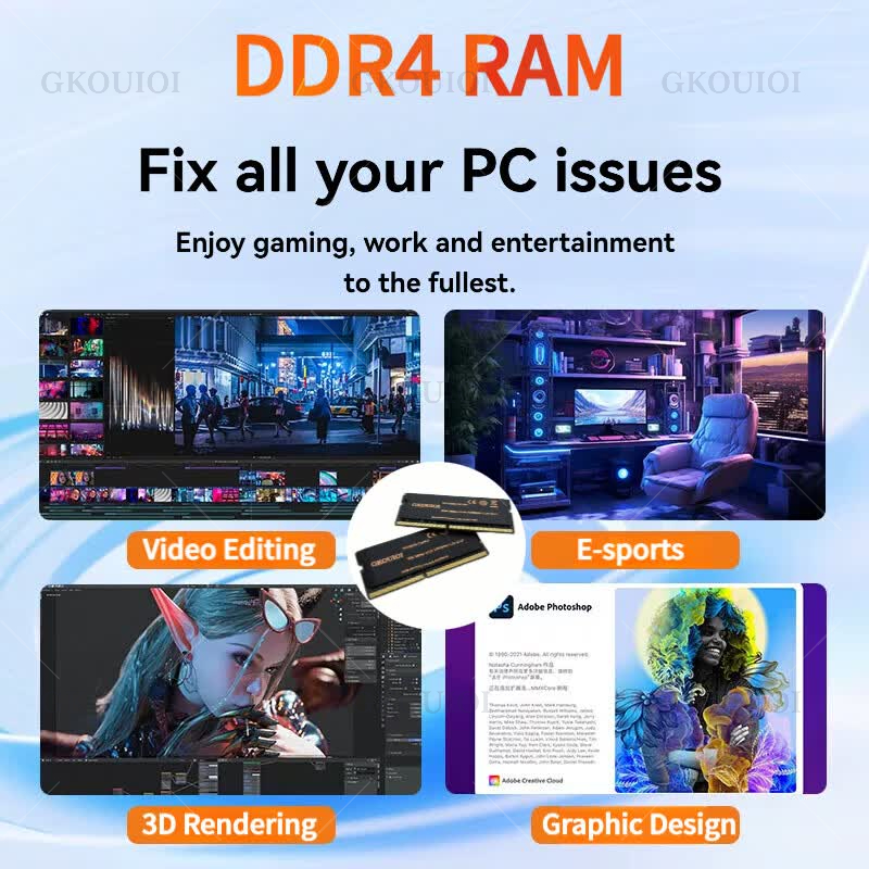 GKOUIOI DDR4 Memoria Ram 4GB 8 - Khadas Vim4 8Gb ulasan dan harga