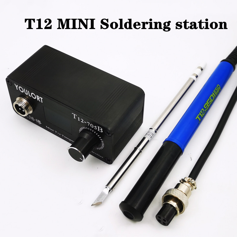Solder T12-705B MINI, stasiun  - Soldering Station T12 Oled ulasan dan harga
