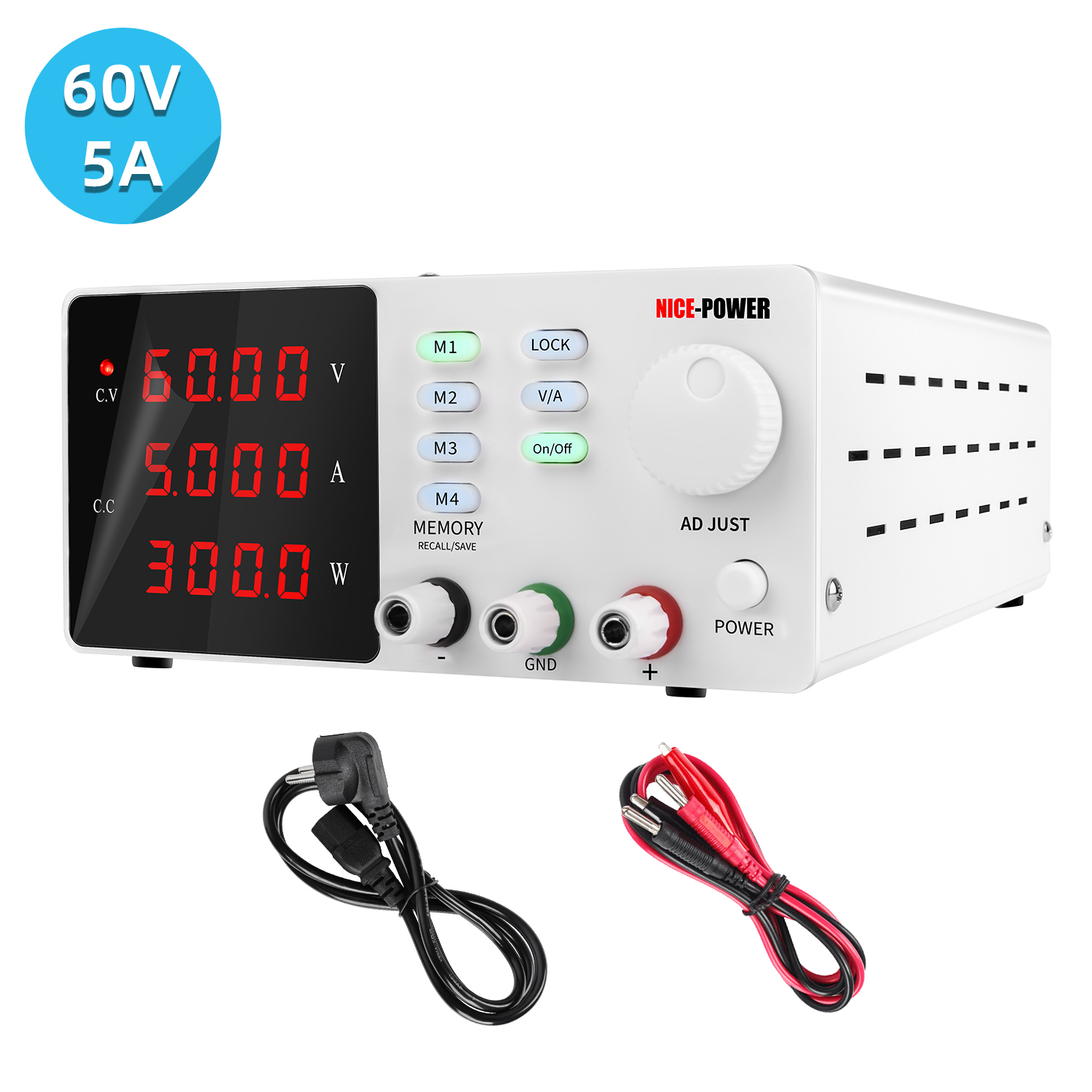 Desain Baru Catu Daya Digital  - Programmable Dc Power Supply 60V 5A ulasan dan harga