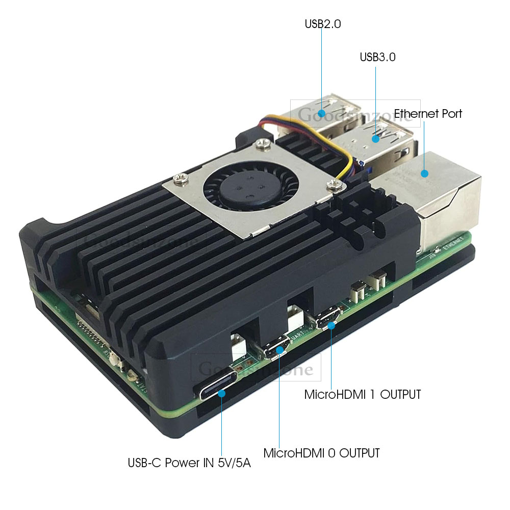 Casing Pelindung Aluminium All - Raspberry Pi 5 8Gb Kit ulasan dan harga