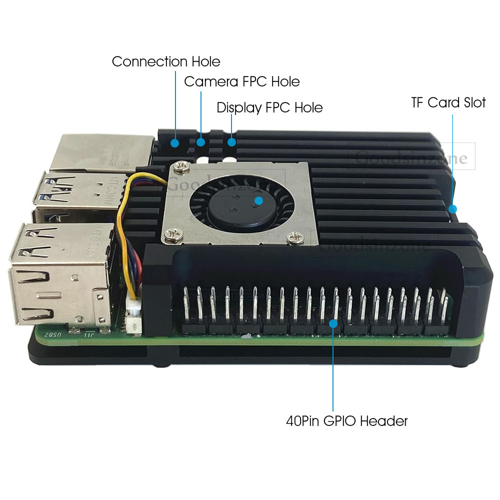 Casing Pelindung Aluminium All - Raspberry Pi 5 8Gb Kit ulasan dan harga