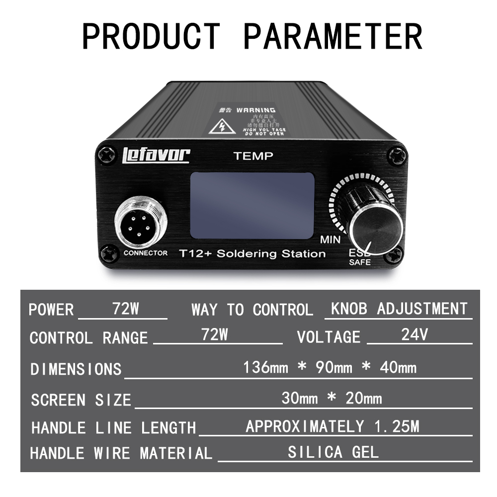 T12 + Stasiun Solder Besi 1.3  - Soldering Station T12 Oled ulasan dan harga